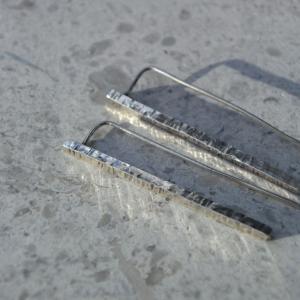 JODIE McKENZIE STUDIO Hammered Silver Stake Earrings