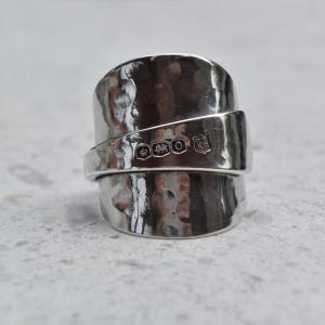 JODIE McKENZIE STUDIO Silver Hammered Spoon Ring 