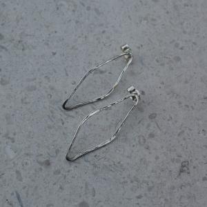 JODIE McKENZIE STUDIO Silver Hammered Wire Studs