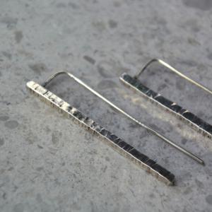 JODIE McKENZIE STUDIO Hammered Silver Stake Earrings