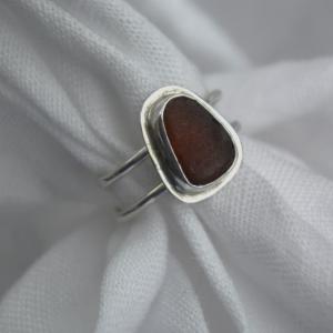 JODIE McKENZIE STUDIO Sea glass wrapped ring